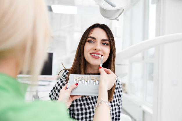lente de contato dentes